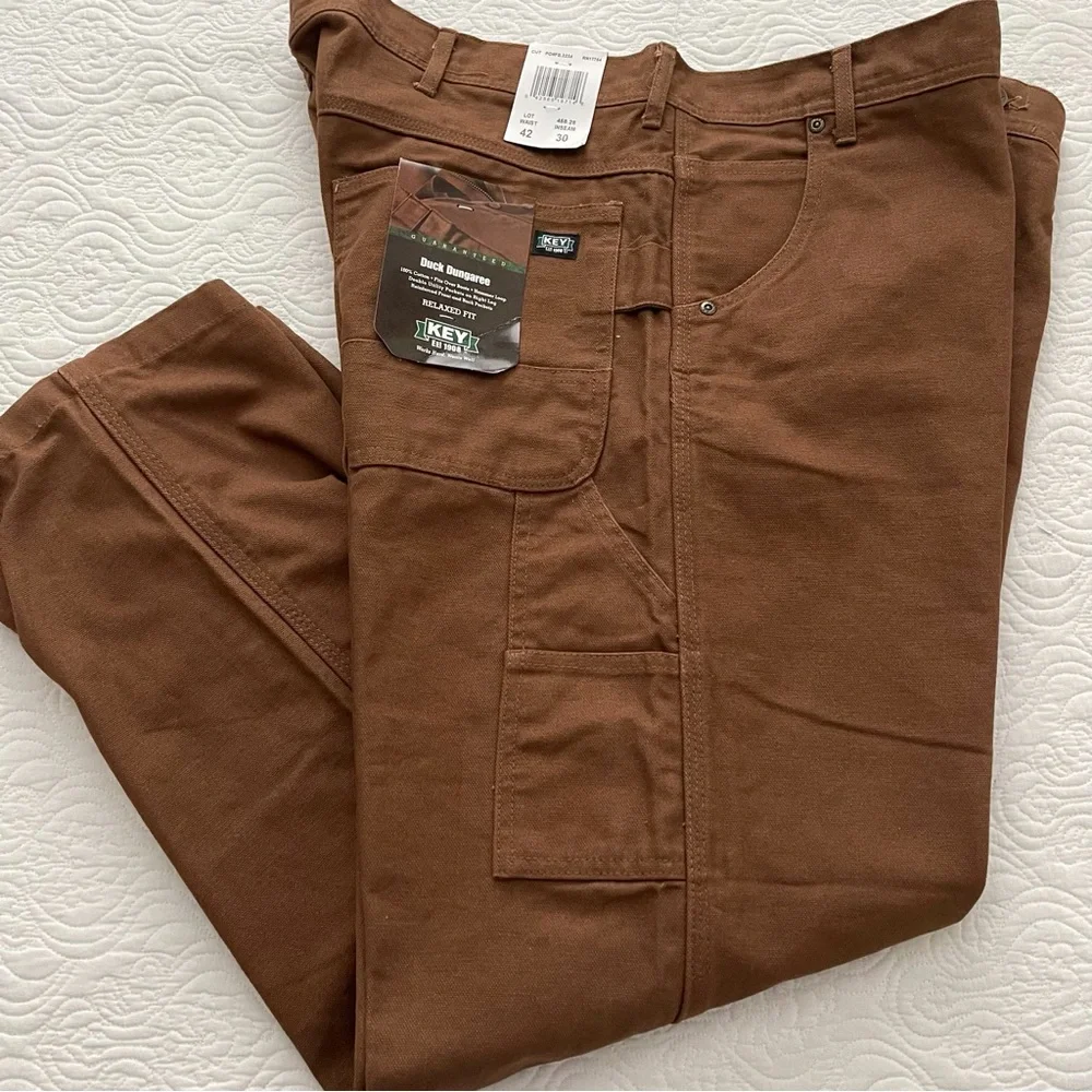 KEY Duck Dungaree Relaxed Fit Carpenter Jeans Men’s Size 42 x 29-30